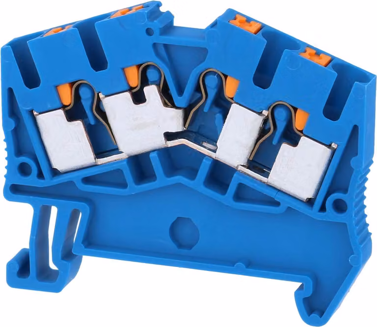 Phoenix Contact Morsetto passante PTS 2,5-QUATTRO BU Connessione push-in Tensione nominale 800 V - 1 pezzo