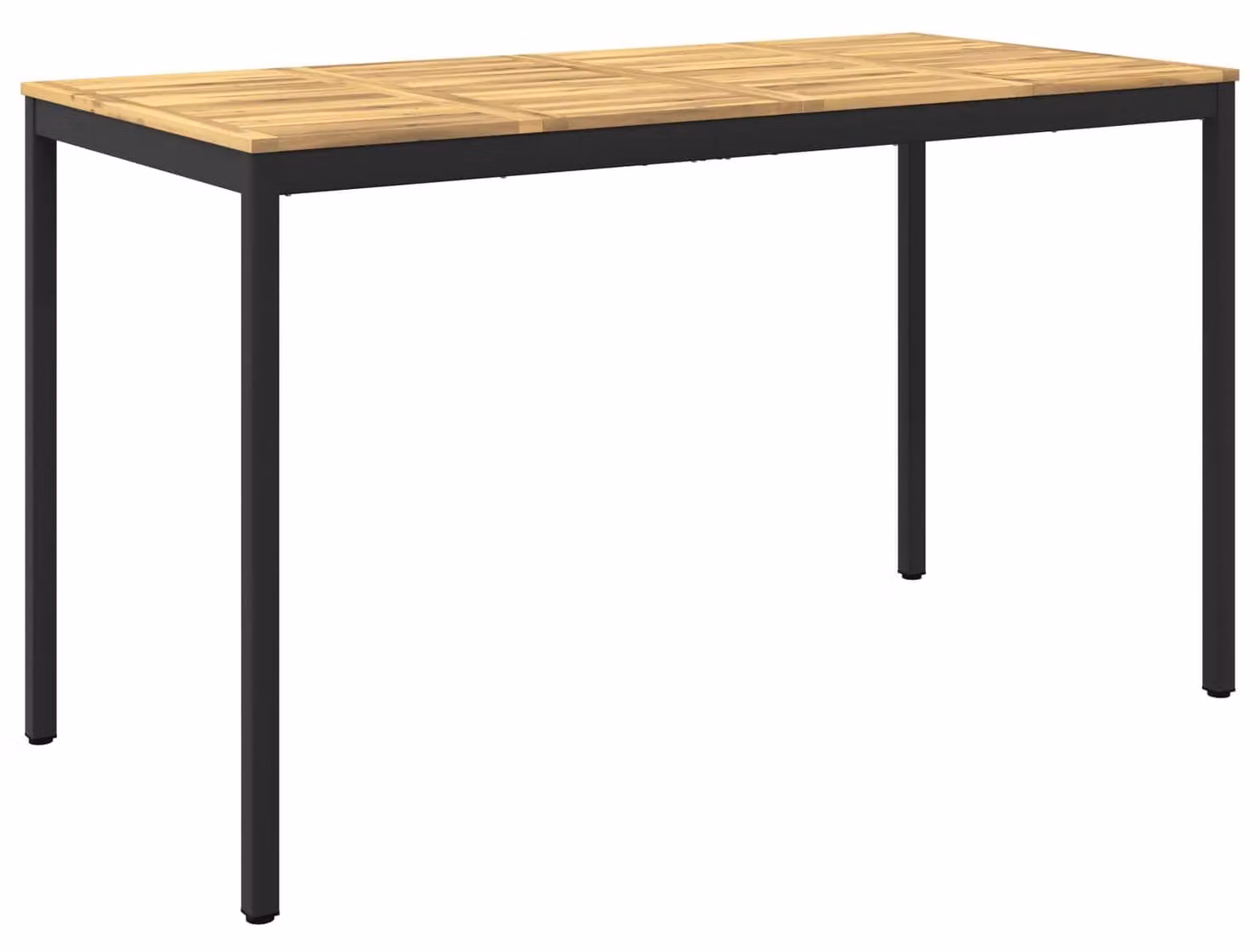 Tavolo da giardino NAARDEN, bianco e nero, 180 x 88,5 x 105 cm