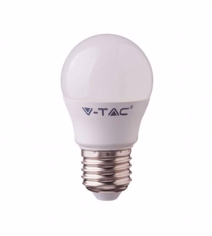 Lampadina LED E27 5W G45 Compatibile con Google Home e Amazon Alexa Tramite App V-Tac Smart RGB e 3 in 1 Dimmerabile