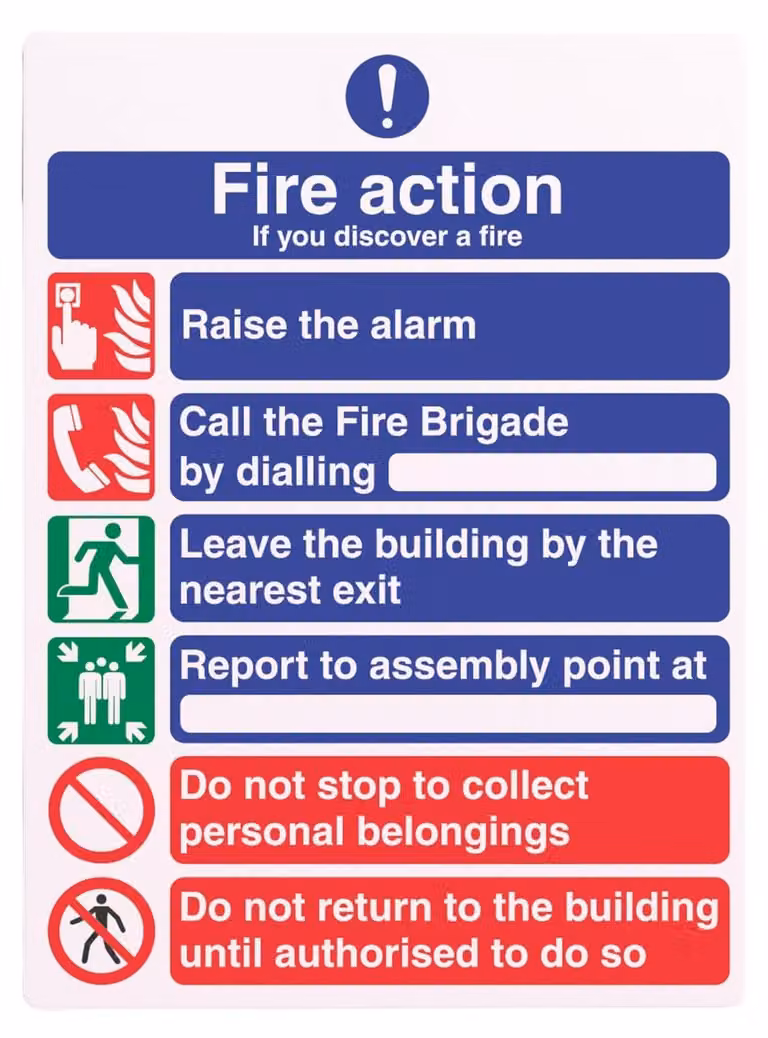 Segnali di sicurezza antincendio, adesivi, dimensioni 150 x 200 mm, per edifici