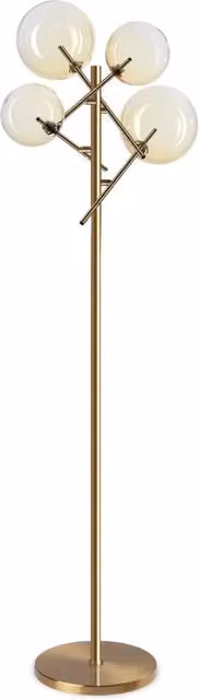 Lampada Da Terra EQUINOXE 4 Luci G4 Cromo Dimmerabile Ideal Lux