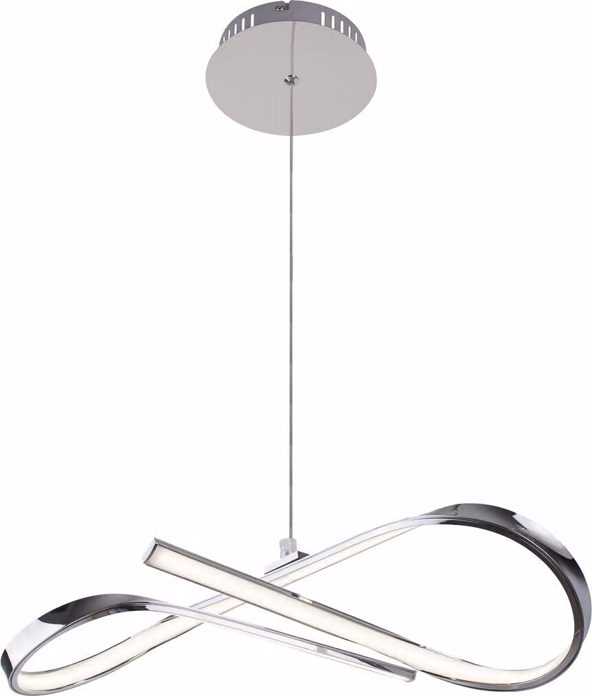 Lampada a sospensione Rabalux 2188 Aniela, 20W, 4000K, 1600lm, argento, bianco neutro, design moderno, 45cm