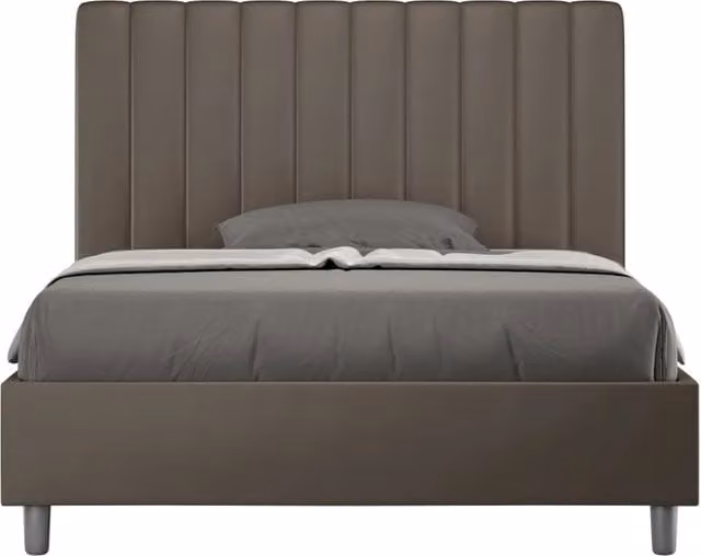 Letto 1 Piazza e Mezzo 120x200 cm Senza Rete Agueda Cappuccino