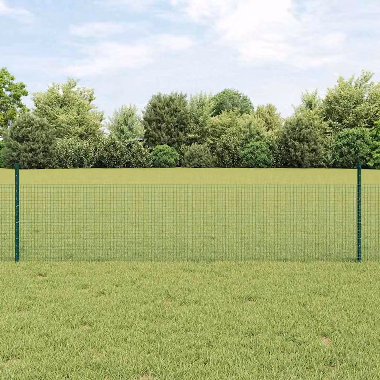 Maison Exclusive - Recinzione con Posto Verde 0,5 x 10 m Acciaio