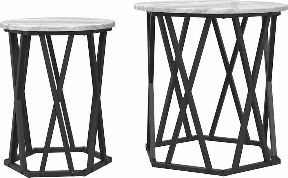 Tavolino da salotto 2 pcs Grigio Sonoma