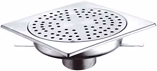 RR Piletta da Pavimento sifonata in Inox, cm 20x20