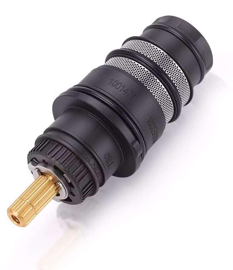 Termostato in ottone - Miscelatore per doccia - Controllo preciso della temperatura - Compatibile con il modello 98282 T30 - Distanza tra i fori di montaggio: 15 cm - Design resistente - Miscelatore per doccia