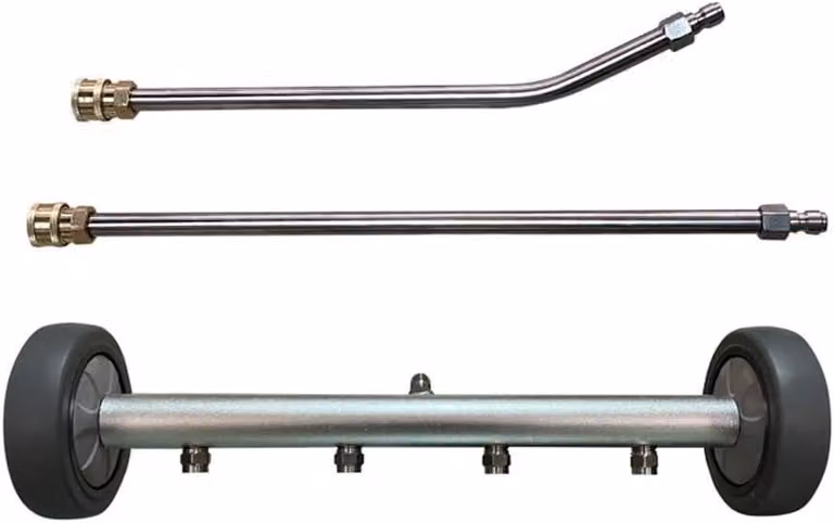Idropulitrice da 4000 PSI, con spazzola per superfici, 4 ugelli in acciaio inossidabile, 2 prolunghe, ideale per la pulizia di terrazzi
