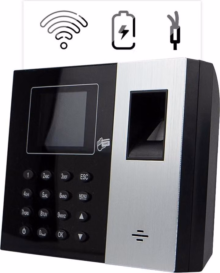 Dispositivo di registrazione dei tempi + LAN, batteria supplementare, IC Wiegand, HDWR TimeLok-300NWEPBI