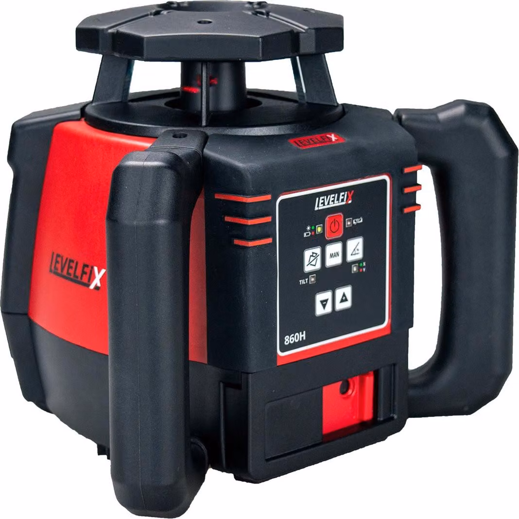 Laser da costruzione orizzontale Levelfix 860H con raggio rosso e ricevitore mm - NETIM - 554810