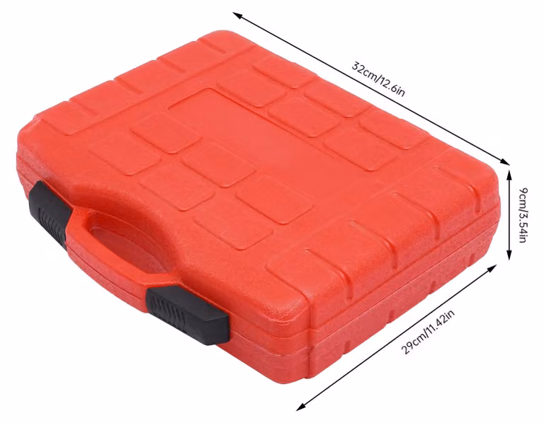 Set di chiavi a bussola, acciaio resistente, diverse misure per l'uso automobilistico, colore nero