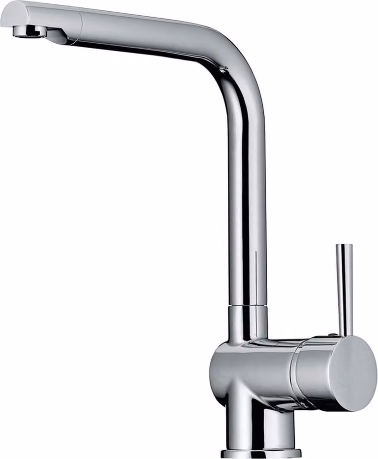 Miscelatore monocomando a bassa pressione NABER DRIVE 1 in cromo con bocca fissa / rubinetto