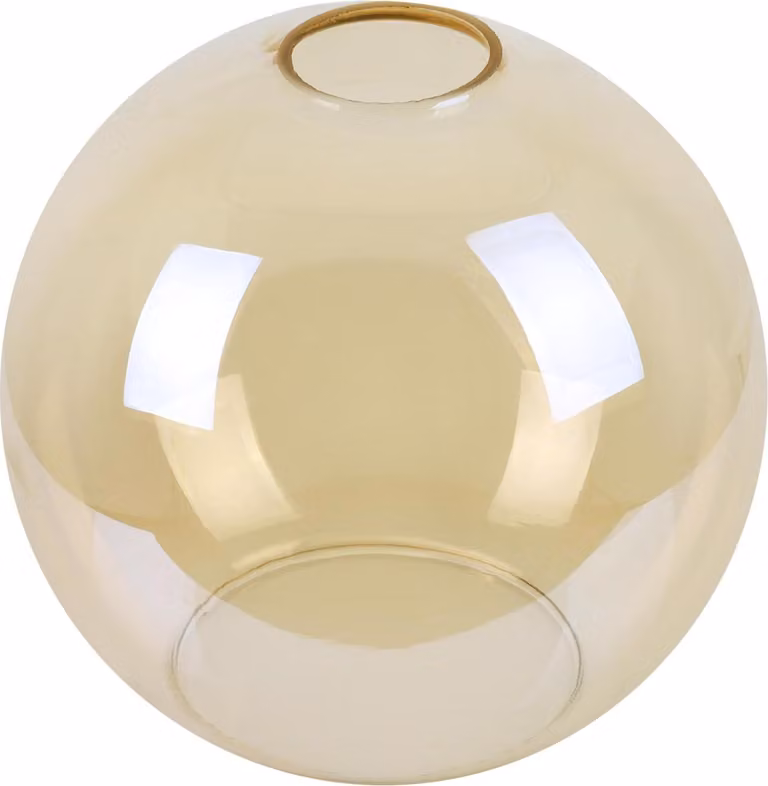 Paralume Haga color miele, sfera grande 17,5 cm – elegante paralume in vetro per un'illuminazione interna calda