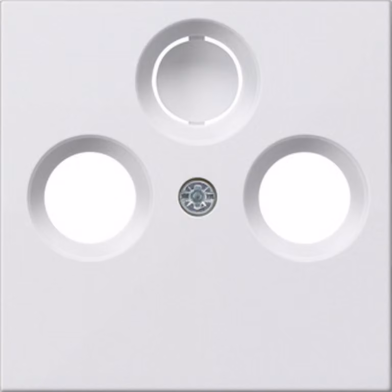 Gira 086927 Coperchio per presa d'antenna coassiale Standard 55/E2/Event bianco puro/opaco