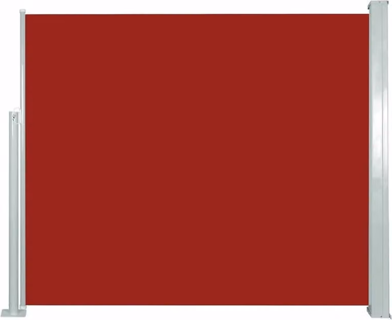 The Living Store Tenda laterale estensibile 120x300 cm rosso