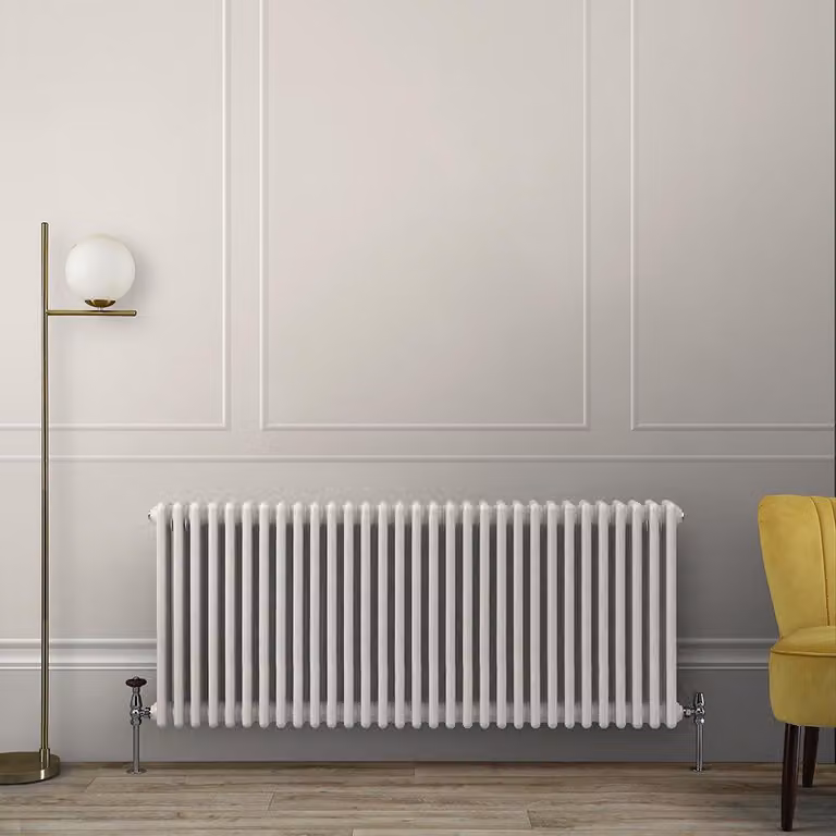 Radiatore Orizzontale a Colonne (3 Colonne) 750mm x 1415mm - Bianco (Pearl Bianco) - Regent