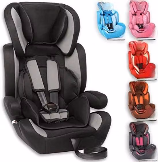 Sedia Auto Elevabile per Bambini 9-36 kg Nero/Grigio con Omologazione ECE R44/04