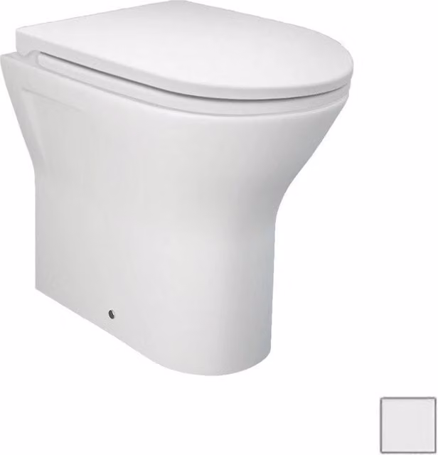 Vaso filo muro feeling rimless bianco opaco