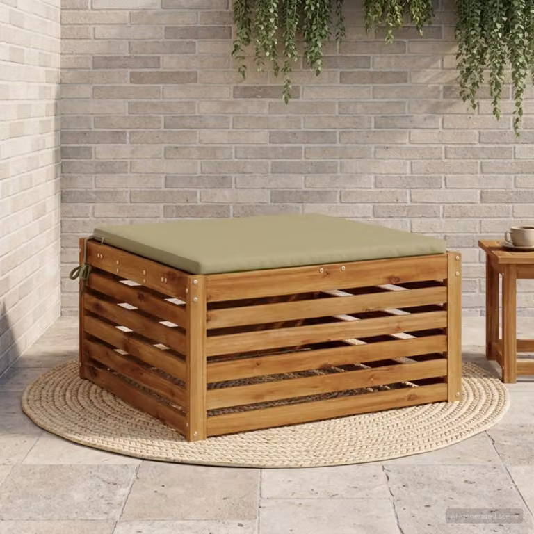 Cuscino per sedia vidaXL SOEST verde in poliestere con rivestimento lavabile e resistente ai raggi UV
