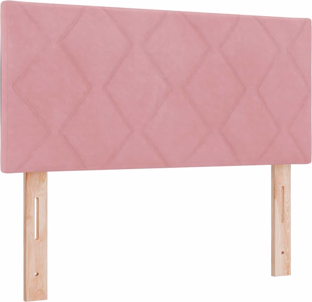 Testiera LED Rosa 100 cm Velluto