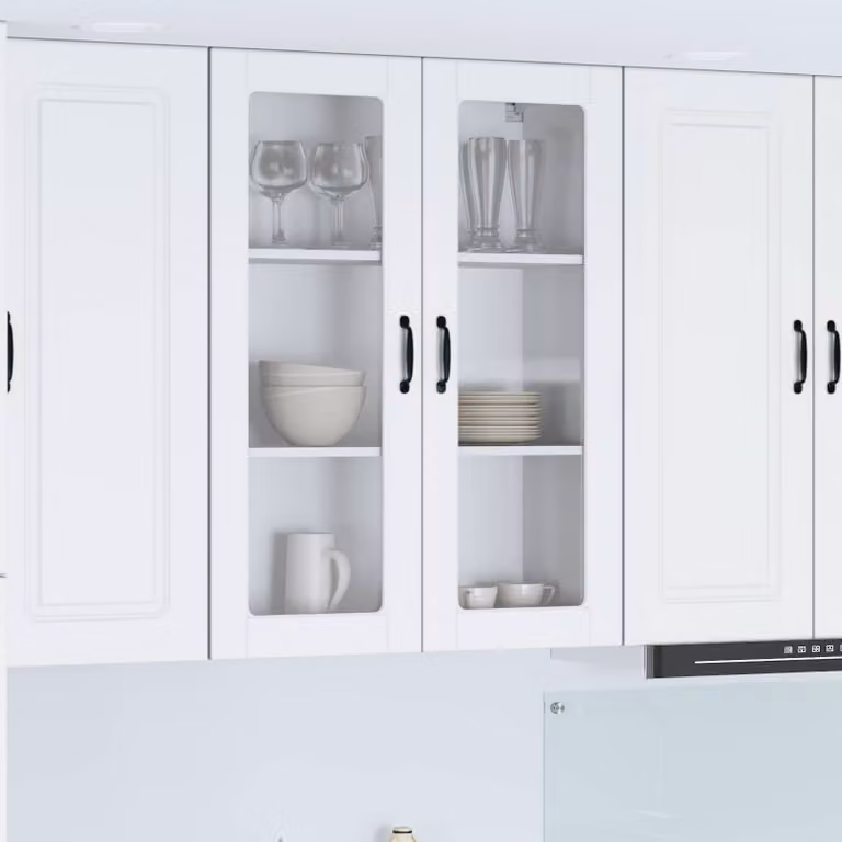 Pannello per lavastoviglie incasso vidaXL Kalmar Bianco L: 80 cm, P: 31 cm, H: 100 cm