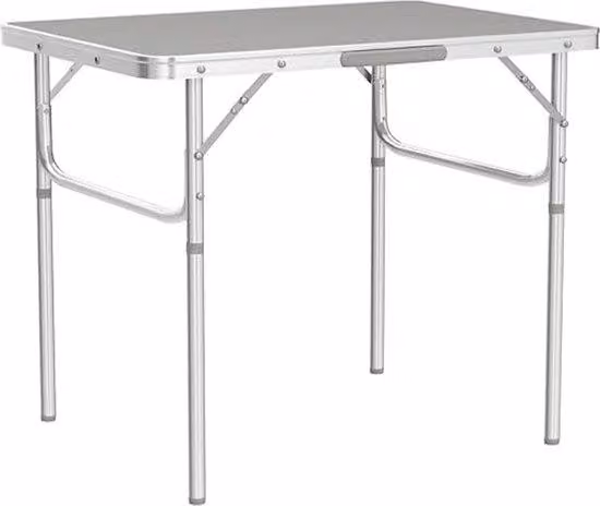 Tavolo da picnic in alluminio per il campeggio e il giardino, pieghevole, tavolo da balcone, 55 (P) x 75,5 (L) x 59 (A) cm