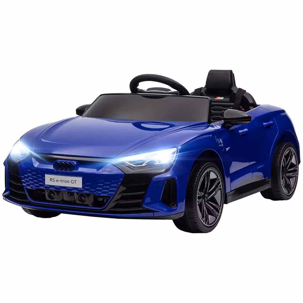 Auto elettrica per bambini Minimal blu con batteria ricaricabile e funzioni luci e suoni – 2