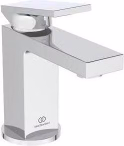 Miscelatore per lavabo EXTRA Piccolo uscita 100 mm con scarico a scomparsa cromo cromo