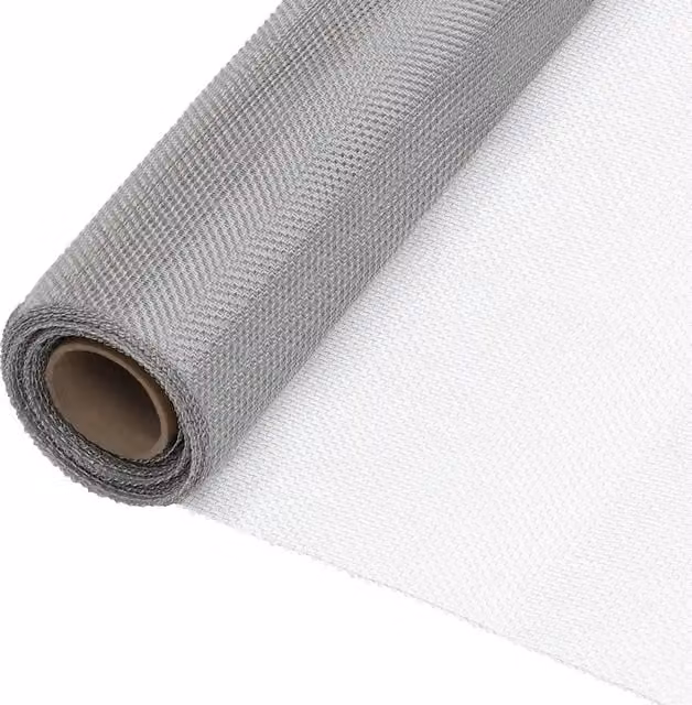 Recinzione in rete in acciaio inossidabile vidaXL colore argento L: 112 cm, H: 2000 cm – 1