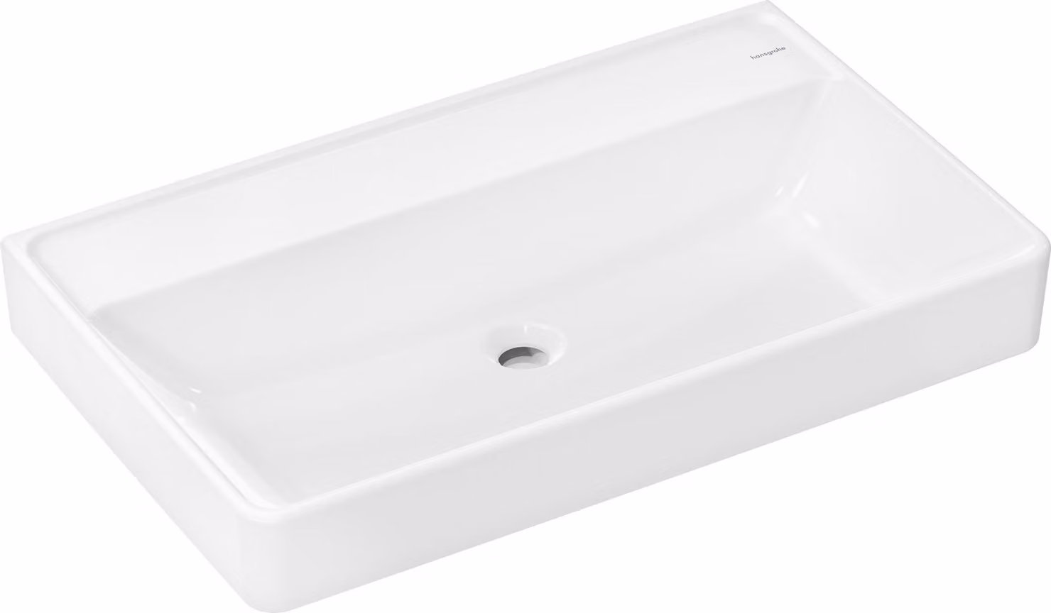 hansgrohe Xanuia Q lavabo, sans trou pour robinet, sans trop-plein, 800x480mm, blanc, 60228450, 60228450