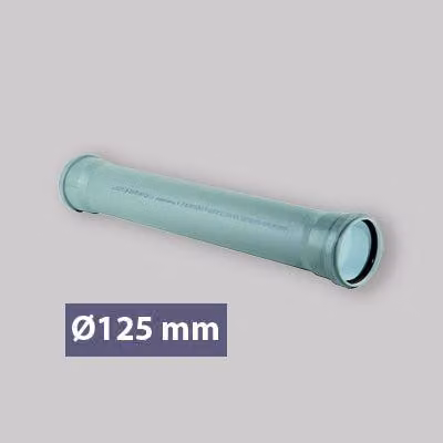 TUBO A INNESTO "BAMPLAST PP-TECH" Ø125 CON 2 BICCHIERI 3000 mm