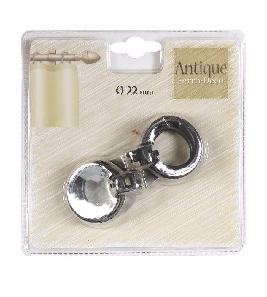 Cintacor Anelli per Tende - Nero-Oro - 5x4,25 cm
