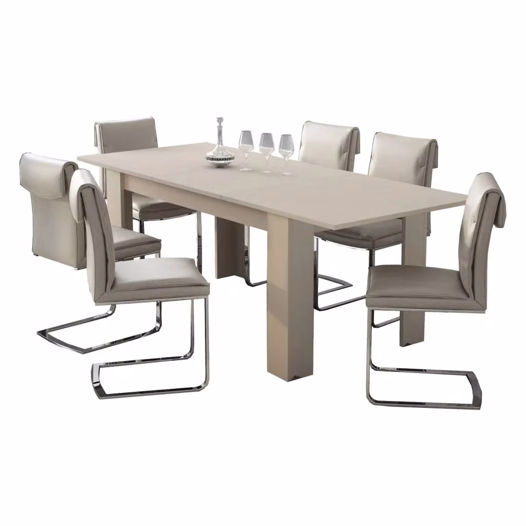 Tavolo allungabile moderno Campora in legno beige L: 220 cm, P: 90 cm, H: 75 cm – 2