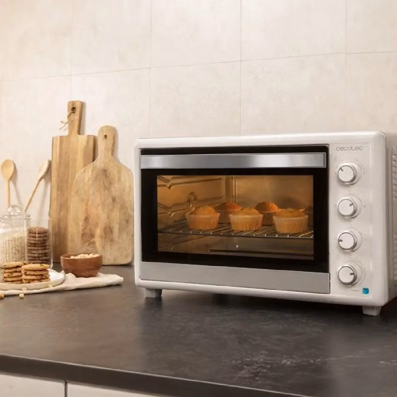 Fornetto elettrico Cecotec Bake&Toast 6090 White Gyro con convezione e cestello rotante, bianco – 2