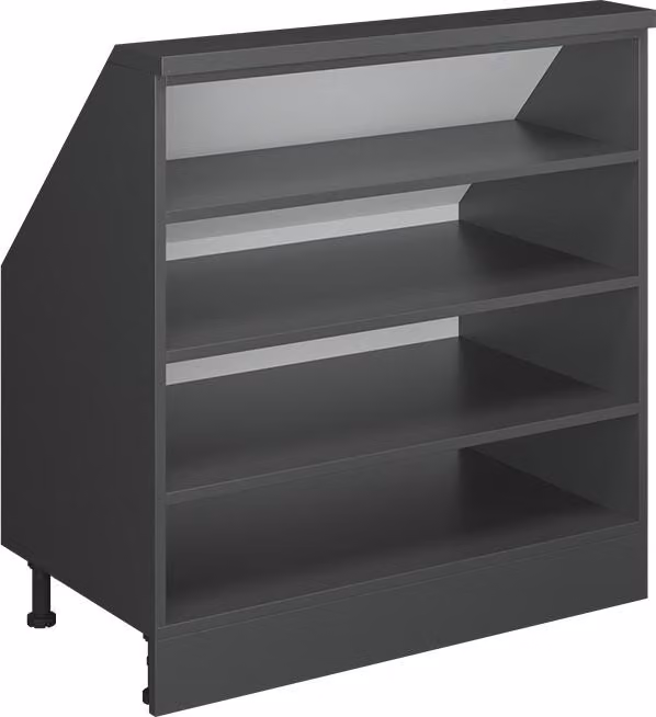 Mobile cucina sottotetto Vicco R-Line Antracite 80 cm con 4 scomparti, Model 60688