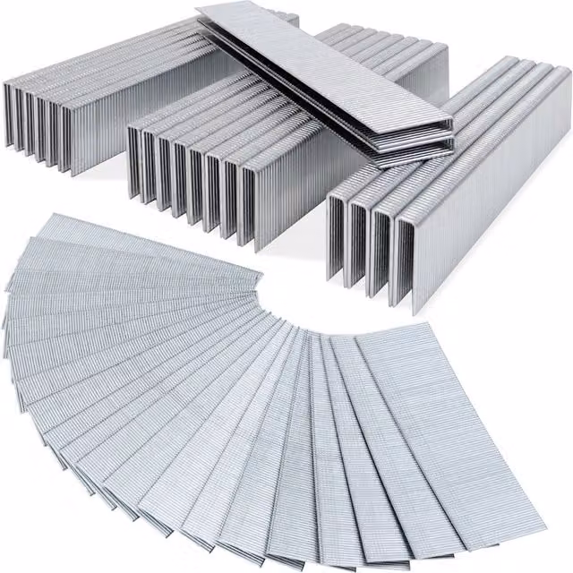 Punti metallici Monzana in acciaio zincato argento, 5000 pezzi, L: 12 mm, P: 5,8 mm