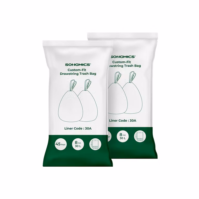 Sacchetti per Spazzatura a Cordoncino, Bianco / 2