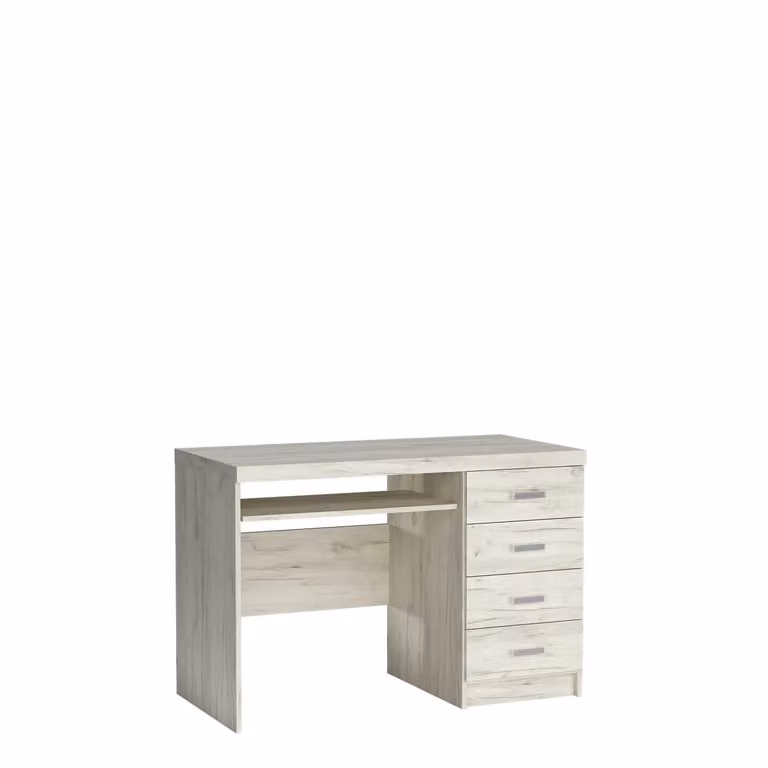 Tavolino per PC BESS - rovere kraft bianco