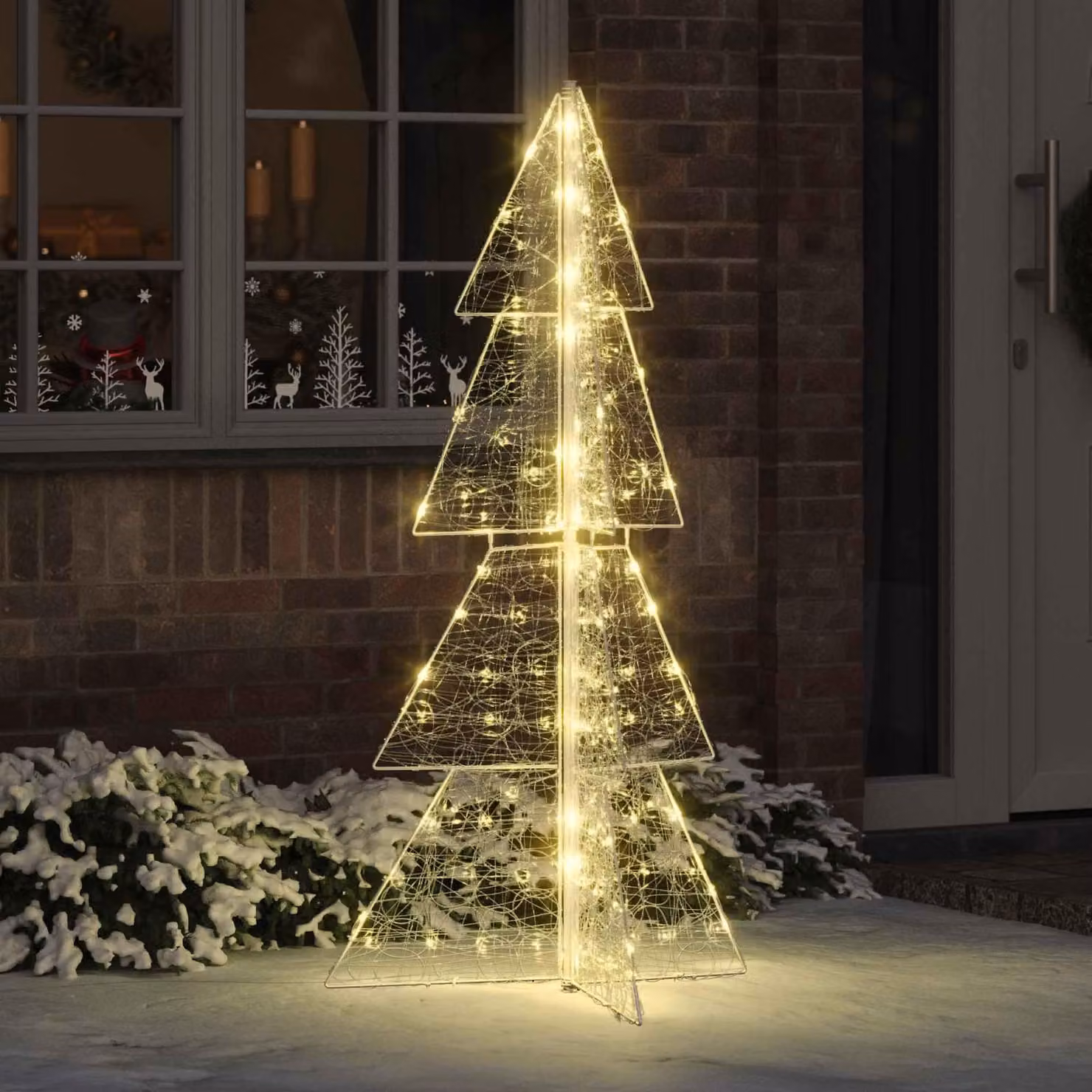 Maison Exclusive - Albero di Natale con 160 LED, luce bianca calda, altezza 150 cm, materiale: acrilico