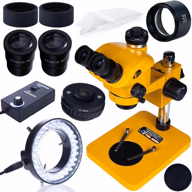 Microscopio Trinoculare Rosfix Sirius Pro MSSP-T-PS1-O con Zoom 7-50x, Oculare WF10X/22 e Sistema Ottico Greenough