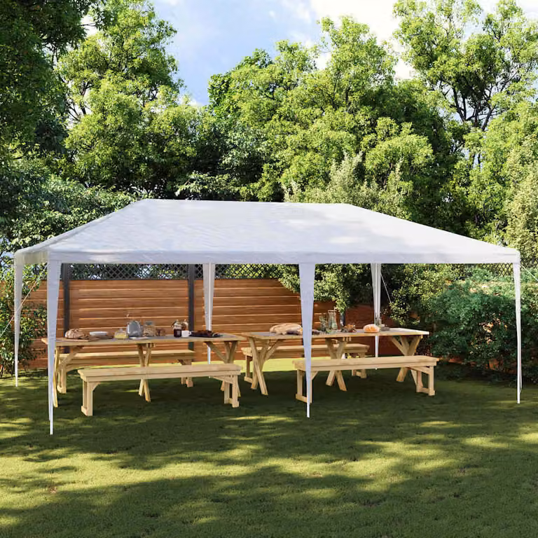 Tendone per feste vidaXL bianco L 6 m x P 4 m x H 2,7 m