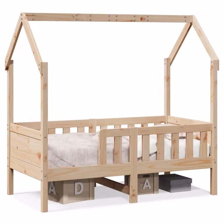 Maison Exclusive - Lettino a casetta 80x160 cm in legno massello di pino
