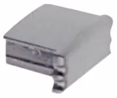 ARELUX PRF004 - Tappo terminale nero, senza foro - Biela