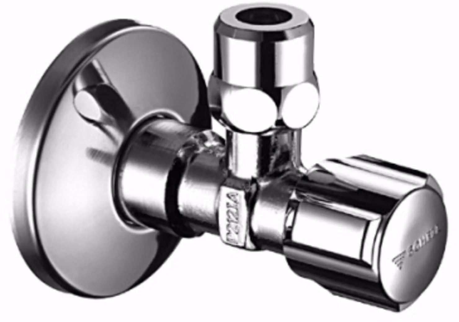 Schell Eckregulierventil COMFORT chrom, con ASAG 3/8" x 3/8" KIWA