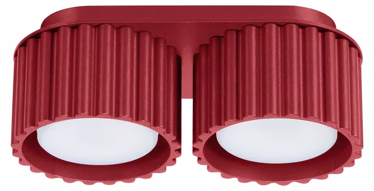 Lampada da soffitto AURA 2 bordeaux Gx53 2xGx53 10W alluminio 8x10x21cm Sollux Lighting