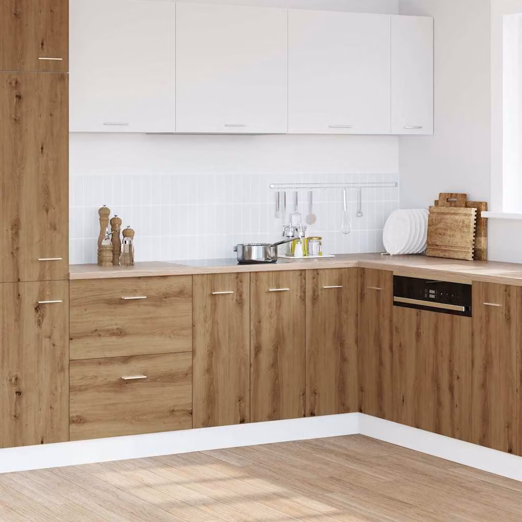 Armadio inferiore da cucina vidaXL Lyon in legno marrone con ante a battente L/P/H: 60 x 46 x 81,5 cm