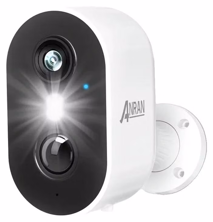 Telecamera di sicurezza wireless, visione notturna a colori, audio bidirezionale, 1 telecamera a batteria