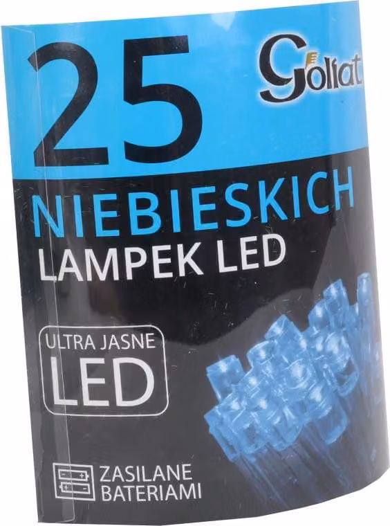 Luci per albero di Natale a batteria blu con 25 LED - Per uso interno