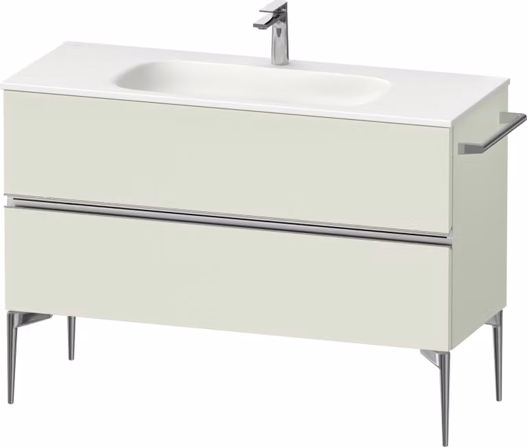 Duravit Sivida Meuble sous-lavabo, 2 tiroirs, poignée profilée chromée, 1210x477x592mm, pour Sivida, SV4653010HH0000, SV4653010HH0000
