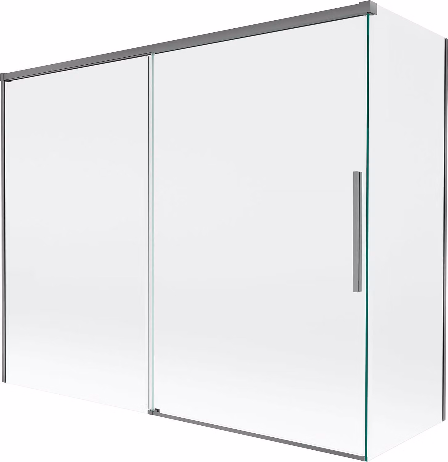 Mexen Rox paratia per vasca da bagno a 2 ante scorrevoli 190 + 80 x 150 cm, trasparente, canna di fucile - 8C9-190-080-95-00